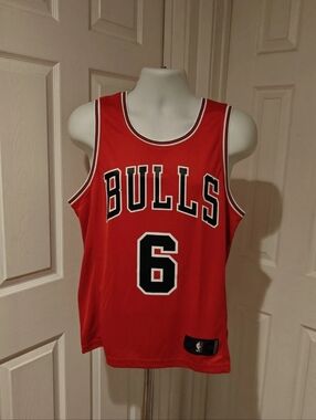 Chicago Bulls Alex Caruso #6 Fast Break Fanatics Icon Jersey Red NBA Men's Small